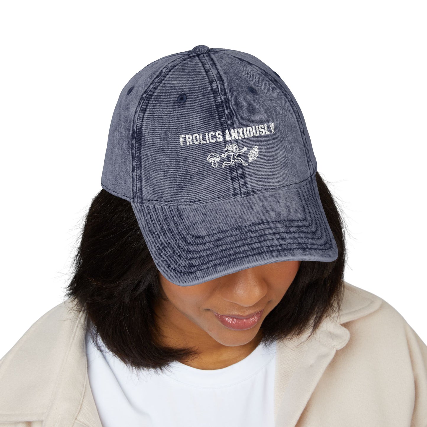 Frolics Anxiously Vintage Cap (Embroidery)