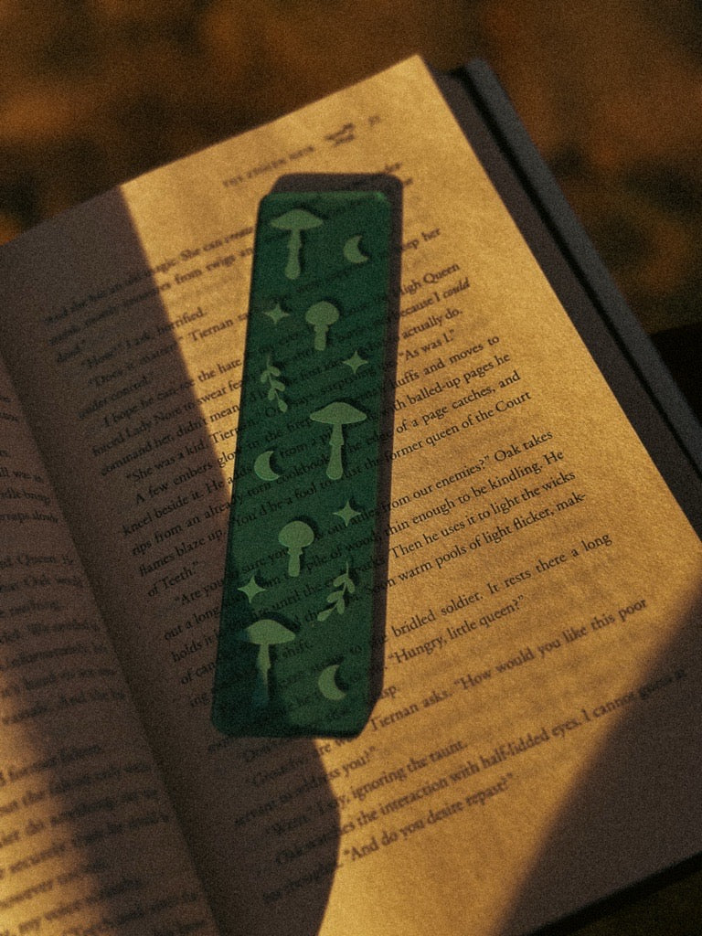 Shroomspell Acrylic Bookmark