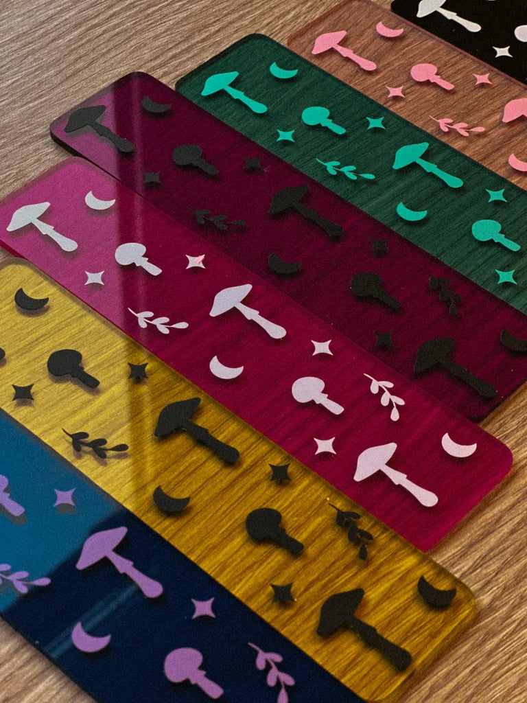Shroomspell Acrylic Bookmark