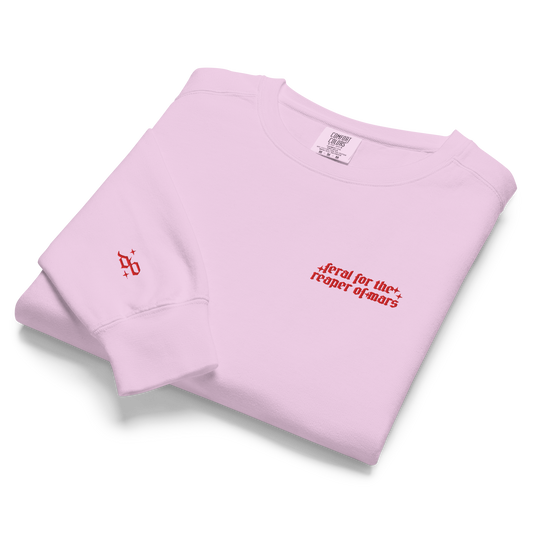 Feral for the Reaper of Mars | Red Rising | Unisex Embroidered Sweatshirt